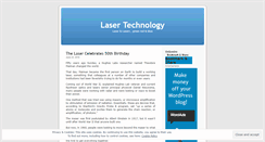 Desktop Screenshot of lasertechnology.wordpress.com