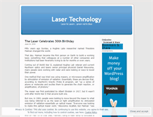 Tablet Screenshot of lasertechnology.wordpress.com