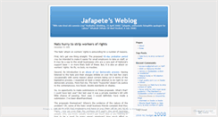 Desktop Screenshot of jafapete.wordpress.com