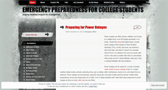 Desktop Screenshot of emergencyprep4students.wordpress.com