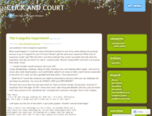 Tablet Screenshot of clickandcourt.wordpress.com