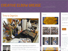 Tablet Screenshot of creativeelbowgrease.wordpress.com