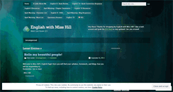 Desktop Screenshot of englishwithmisshill.wordpress.com