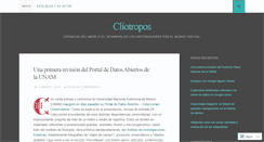 Desktop Screenshot of cliotropos.wordpress.com