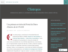 Tablet Screenshot of cliotropos.wordpress.com