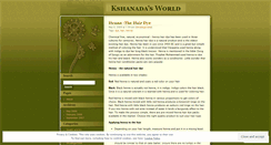 Desktop Screenshot of kshanada.wordpress.com