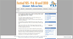 Desktop Screenshot of festivalyes.wordpress.com