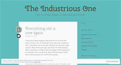 Desktop Screenshot of industriousone.wordpress.com