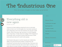 Tablet Screenshot of industriousone.wordpress.com