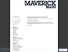Tablet Screenshot of maverickmediauk.wordpress.com