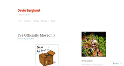 Desktop Screenshot of devinberglund.wordpress.com