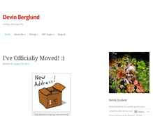 Tablet Screenshot of devinberglund.wordpress.com