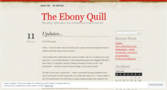 Desktop Screenshot of ebonquill.wordpress.com