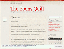 Tablet Screenshot of ebonquill.wordpress.com