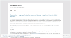 Desktop Screenshot of mickeymccracke.wordpress.com