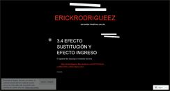 Desktop Screenshot of erickrodrigueez.wordpress.com