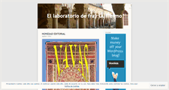 Desktop Screenshot of ellaboratoriodefrayguillermo.wordpress.com