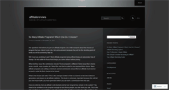 Desktop Screenshot of affiliatereviws.wordpress.com