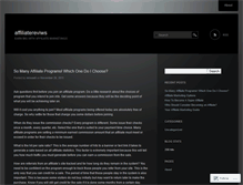 Tablet Screenshot of affiliatereviws.wordpress.com