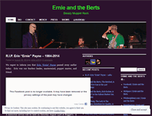 Tablet Screenshot of ernieandtheberts.wordpress.com