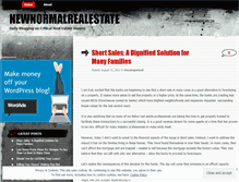 Tablet Screenshot of newnormalrealestate.wordpress.com