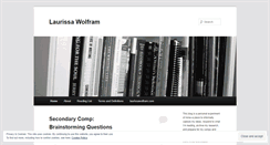 Desktop Screenshot of laurissawolfram.wordpress.com