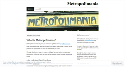 Desktop Screenshot of metropolimania.wordpress.com