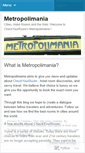 Mobile Screenshot of metropolimania.wordpress.com