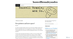 Desktop Screenshot of boswellbramleyandco.wordpress.com