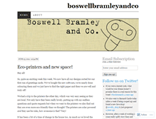 Tablet Screenshot of boswellbramleyandco.wordpress.com