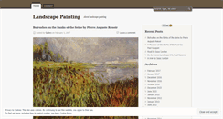 Desktop Screenshot of landscapepaintinggallery.wordpress.com