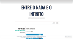 Desktop Screenshot of entreonadaeoinfinito.wordpress.com
