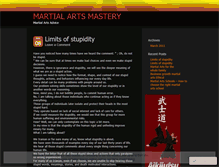 Tablet Screenshot of martialartsmastery.wordpress.com