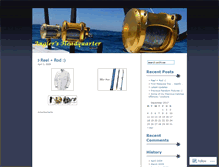 Tablet Screenshot of anglersheadquarter.wordpress.com