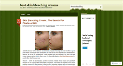 Desktop Screenshot of bestskinbleachingcreams.wordpress.com