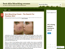 Tablet Screenshot of bestskinbleachingcreams.wordpress.com