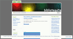 Desktop Screenshot of bibliotequita.wordpress.com