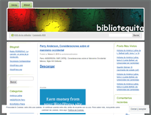 Tablet Screenshot of bibliotequita.wordpress.com