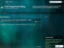 Tablet Screenshot of clubsugarland.wordpress.com