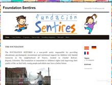 Tablet Screenshot of fundacionsentiresenglish.wordpress.com