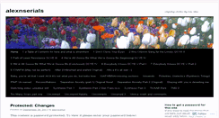 Desktop Screenshot of alexnserial.wordpress.com