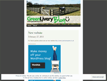 Tablet Screenshot of greenlivery.wordpress.com