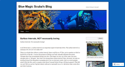 Desktop Screenshot of bluemagicscuba.wordpress.com