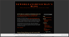 Desktop Screenshot of neworleansmusicman.wordpress.com
