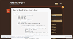 Desktop Screenshot of marciohbe.wordpress.com