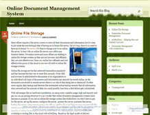 Tablet Screenshot of onlinedocumentmanagementsystem.wordpress.com