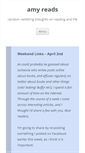 Mobile Screenshot of amckiereads.wordpress.com