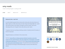 Tablet Screenshot of amckiereads.wordpress.com