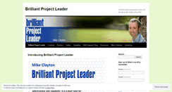 Desktop Screenshot of brilliantprojectleader.wordpress.com