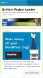 Mobile Screenshot of brilliantprojectleader.wordpress.com